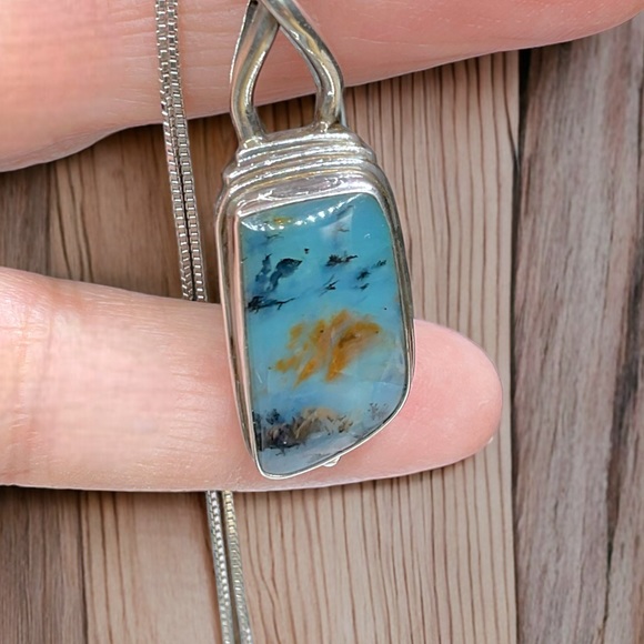 🌺Unique Sarda Sterling & Agate Necklace - Picture 4 of 14